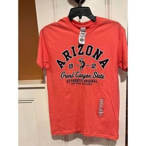 NEW Women's Arizona Grand Canyon state t- shirt by Gildan‎ Size Small orange
